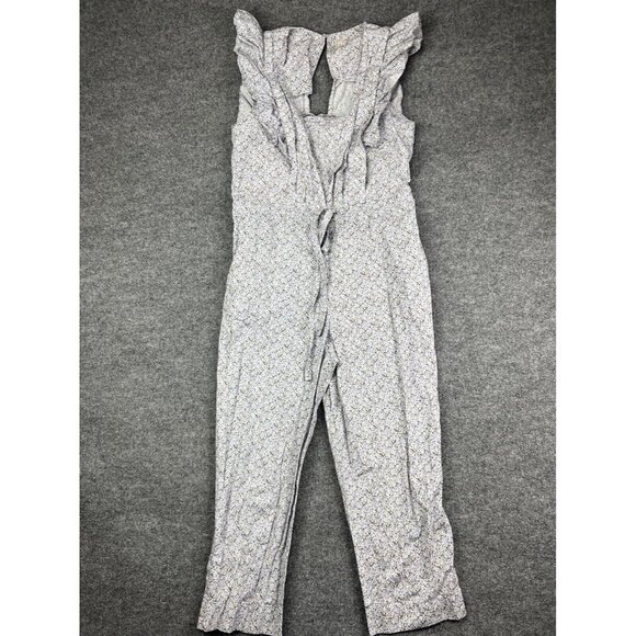 Rebecca Taylor Pants - Rebecca Taylor Gray Floral Jumpsuit
